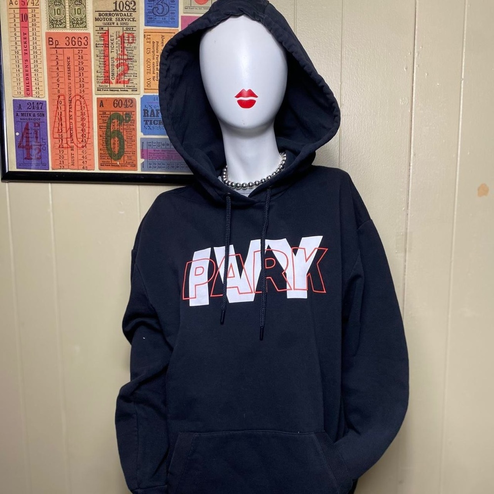 Ivy park black logo hoodie